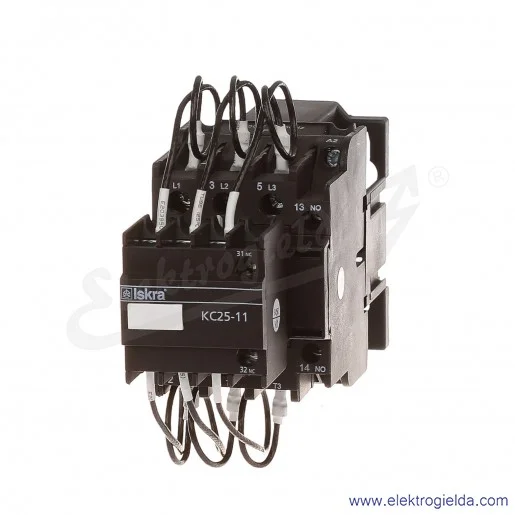 Stycznik do kompensacji mocy biernej KC25-11, 25,kVar, 230VAC Stycznik do kompensacji mocy biernej KC25-11, 25,kVar, 230VAC