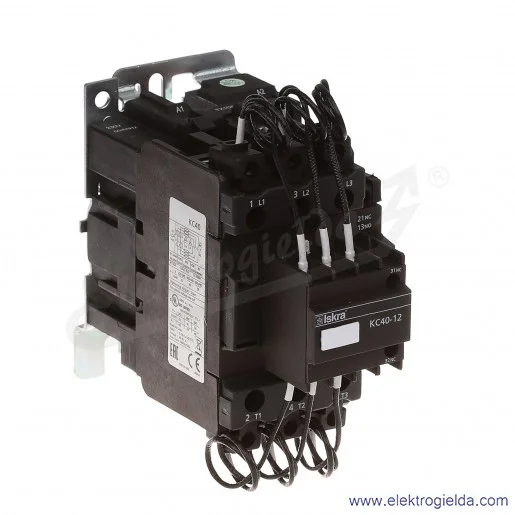 Stycznik do kompensacji mocy biernej KC40-12, 40,kVar, 230VAC Stycznik do kompensacji mocy biernej KC40-12, 40,kVar, 230VAC
