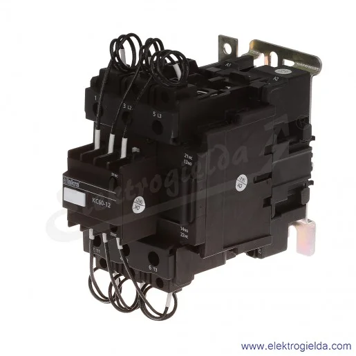Stycznik do kompensacji mocy biernej KC60-12, 60kVar, 230VAC Stycznik do kompensacji mocy biernej KC60-12, 60kVar, 230VAC