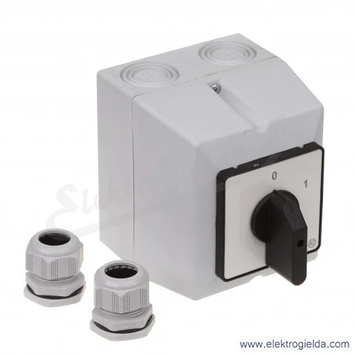 Łącznik krzywkowy S100JPD1103 A6 100A 0-1 3P IP65 w obudowie Łącznik krzywkowy S100JPD1103 A6 100A 0-1 3P IP65 w obudowie