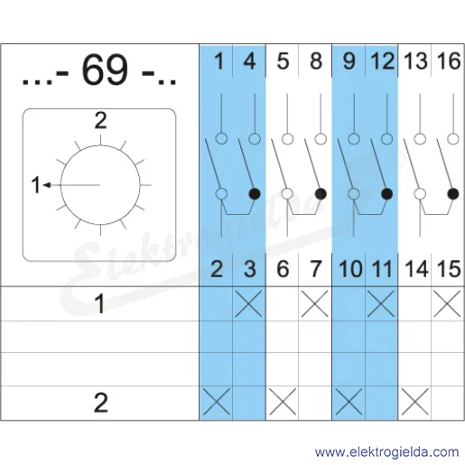 Schemat łączenia 4G40-69-PK Schemat łączenia 4G40-69-PK