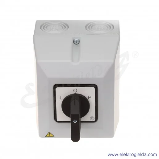 Łącznik krzywkowy S63JPD9151 C6 63A L-0-P 3 fazy IP65 w obudowie Łącznik krzywkowy S63JPD9151 C6 63A L-0-P 3 fazy IP65 w obudowie