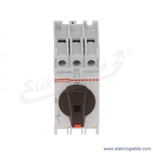 Rozłącznik GA040A 0-1 3P 40A montaż na szynę TH35 Rozłącznik GA040A 0-1 3P 40A montaż na szynę TH35