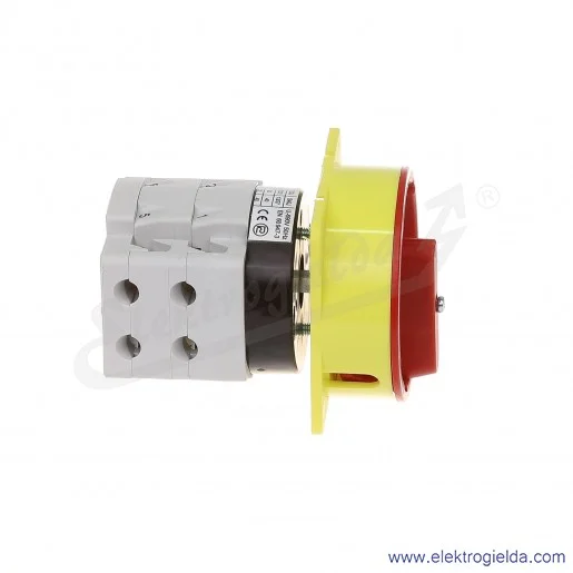 Łącznik krzywkowy pulpit/kłódka S40JU1103 A6R 40A 0-1 3P IP40 żółto-czerwony Łącznik krzywkowy pulpit/kłódka S40JU1103 A6R 40A 0-1 3P IP40 żółto-czerwony