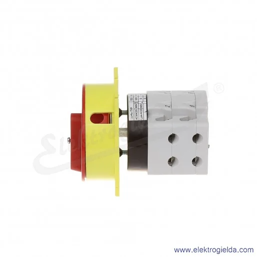 Łącznik krzywkowy pulpit/kłódka S40JU1103 A6R 40A 0-1 3P IP40 żółto-czerwony Łącznik krzywkowy pulpit/kłódka S40JU1103 A6R 40A 0-1 3P IP40 żółto-czerwony