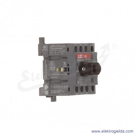 Rozłącznik izolacyjny OT25F4N2 25A 4P napęd z przodu, bez wałka i rączki Rozłącznik izolacyjny OT25F4N2 25A 4P napęd z przodu, bez wałka i rączki