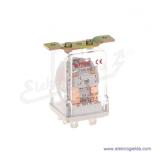 Przekaźnik elektromagnetyczny R10/16-1022-46-3380 2Z 380VAC połączenie wsuwkowe płaskie Przekaźnik elektromagnetyczny R10/16-1022-46-3380 2Z 380VAC połączenie wsuwkowe płaskie