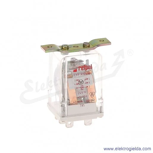 Przekaźnik elektromagnetyczny R10/16-1022-46-3024 2Z 24VAC połączenie wsuwkowe płaskie Przekaźnik elektromagnetyczny R10/16-1022-46-3024 2Z 24VAC połączenie wsuwkowe płaskie