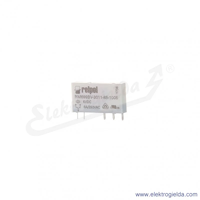 Przekaźnik miniaturowy RM699BV-3011-85-1005 1P 5VDC do gniazd i obwodów drukowanych