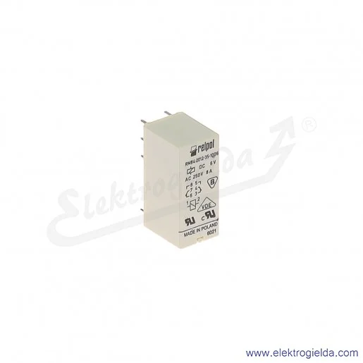 Przekaźnik miniaturowy RM84-2012-35-1006 2P 6VDC do gniazd i obwodów drukowanych
