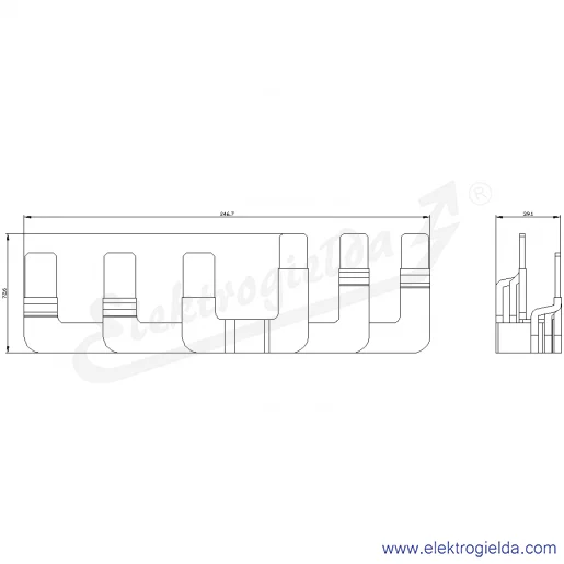 Rysunek wymiarowy Rysunek wymiarowy