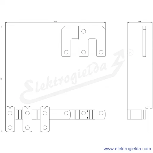 Rysunek wymiarowy Rysunek wymiarowy