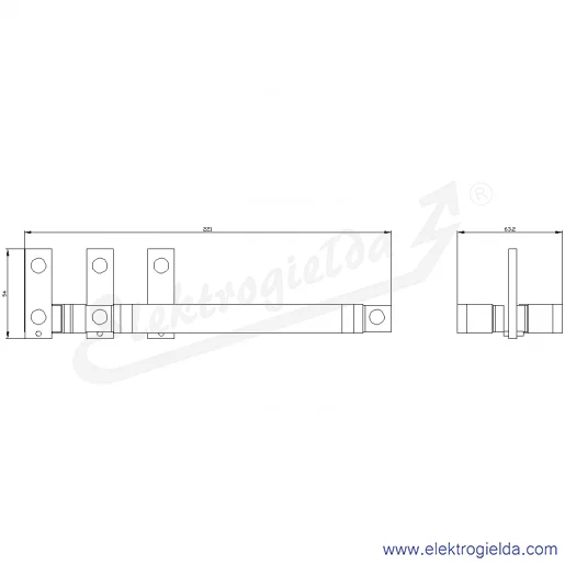 Rysunek wymiarowy Rysunek wymiarowy