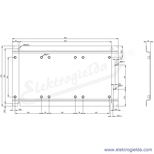 Rysunek wymiarowy Rysunek wymiarowy