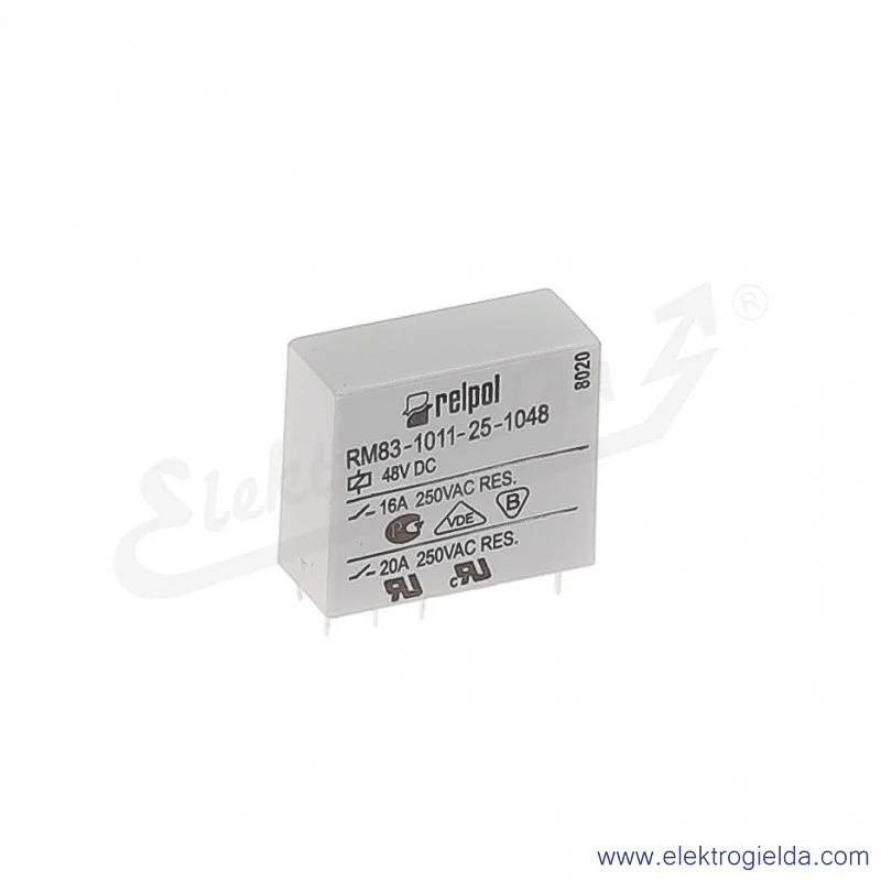 Przekaźnik miniaturowy RM83-1011-25-1048 1P 48VDC do obwodów drukowanych i gniazd
