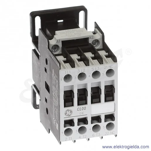 Stycznik CL00A301T6 230V AC 50/60 HZ, 1NC, 4KW/400V AC-3, 25A AC-1, 3-polowy Stycznik CL00A301T6 230V AC 50/60 HZ, 1NC, 4KW/400V AC-3, 25A AC-1, 3-polowy