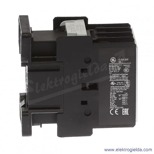 Stycznik CL00A301T6 230V AC 50/60 HZ, 1NC, 4KW/400V AC-3, 25A AC-1, 3-polowy Stycznik CL00A301T6 230V AC 50/60 HZ, 1NC, 4KW/400V AC-3, 25A AC-1, 3-polowy