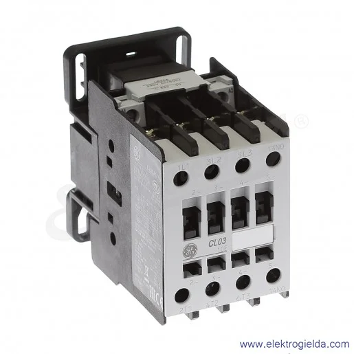 Stycznik CL03A310M6 230V AC 50/60 HZ, 1NO, 12KW/400V AC-3, 45A AC-1, 3-polowy Stycznik CL03A310M6 230V AC 50/60 HZ, 1NO, 12KW/400V AC-3, 45A AC-1, 3-polowy