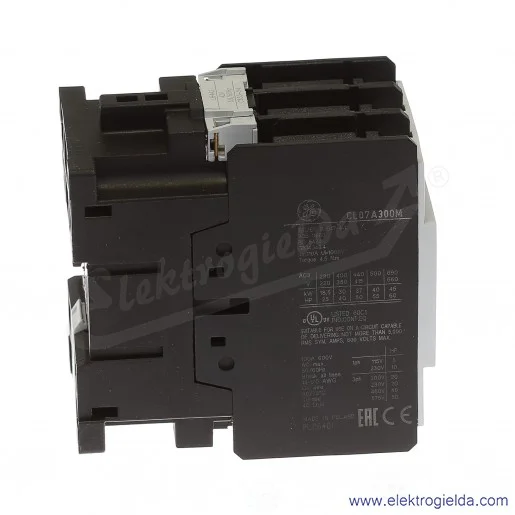 Stycznik CL07A300M2 42V AC 50/60 HZ, 30KW/400V AC-3, 110A AC-1, 3-polowy Stycznik CL07A300M2 42V AC 50/60 HZ, 30KW/400V AC-3, 110A AC-1, 3-polowy