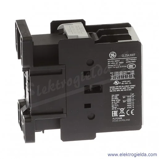 Stycznik CL25A300T3 110V AC 50/60 HZ, 11KW/400V AC-3, 45A AC-1, 3-polowy Stycznik CL25A300T3 110V AC 50/60 HZ, 11KW/400V AC-3, 45A AC-1, 3-polowy