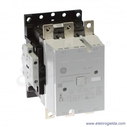 Stycznik CK75CA311N 230V AC 50/60 HZ, 75KW/400V AC-3, 250A AC-1, 3-polowy Stycznik CK75CA311N 230V AC 50/60 HZ, 75KW/400V AC-3, 250A AC-1, 3-polowy