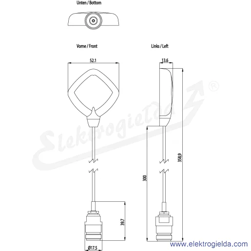 Rysunek wymiarowy Rysunek wymiarowy
