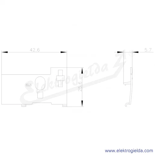 Rysunek wymiarowy Rysunek wymiarowy