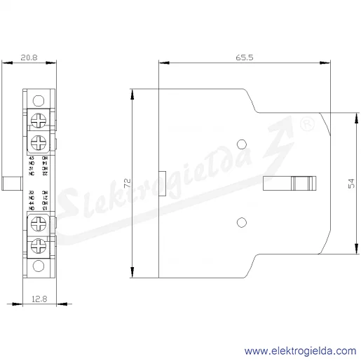Rysunek wymiarowy Rysunek wymiarowy