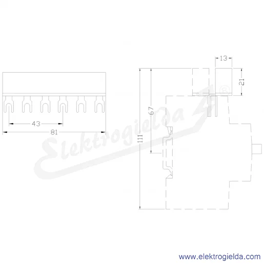 Rysunek wymiarowy Rysunek wymiarowy