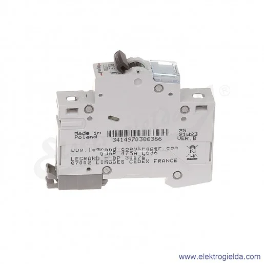 Wyłacznik nadprądowy S301 B 25 1P 6kA AC TX3 Wyłacznik nadprądowy S301 B 25 1P 6kA AC TX3