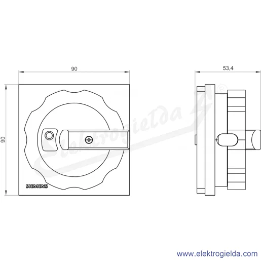 Rysunek wymiarowy Rysunek wymiarowy