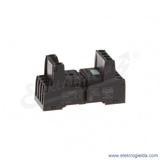 GZT4 GNIAZDO WTYKOWE CZARNE DO PRZEKAŹNIKA R4N GZT4 GNIAZDO WTYKOWE CZARNE DO PRZEKAŹNIKA R4N