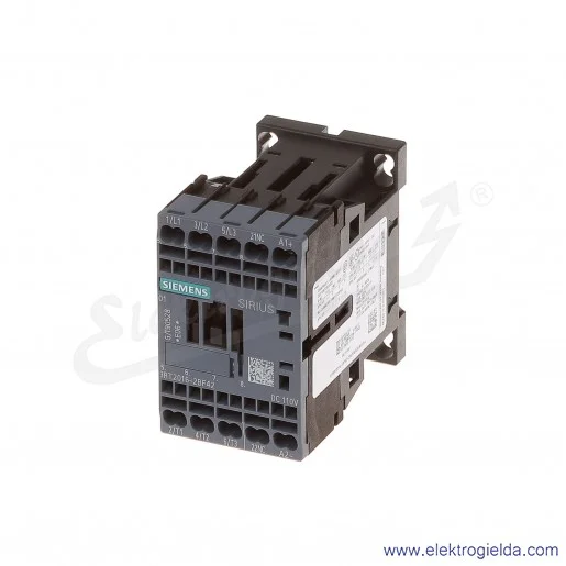 Stycznik 3RT2016-2BF42 3-POLOWY, AC-3, 4KW/400V, 1NC, DC 110V, ROZMIAR S00, Stycznik 3RT2016-2BF42 3-POLOWY, AC-3, 4KW/400V, 1NC, DC 110V, ROZMIAR S00,