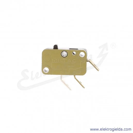 Wyłącznik krańcowy miniaturowy XFD2 E1 P Miltac 10A styk przełączny, podłączenie konektorowe, popychacz z tworzywa Wyłącznik krańcowy miniaturowy XFD2 E1 P Miltac 10A styk przełączny, podłączenie konektorowe, popychacz z tworzywa