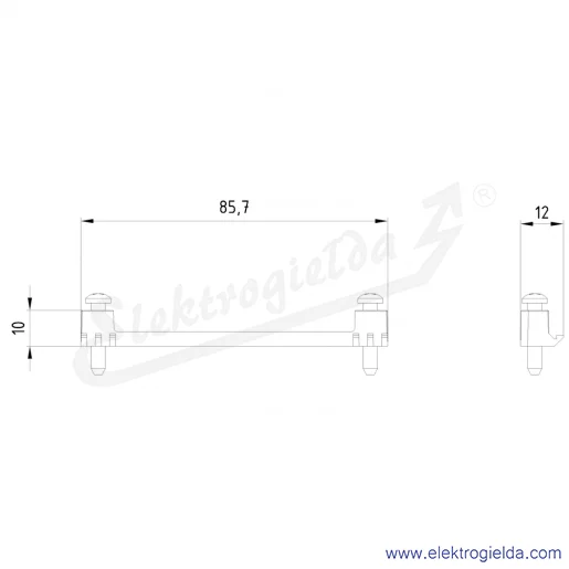 Rysunek wymiarowy Rysunek wymiarowy