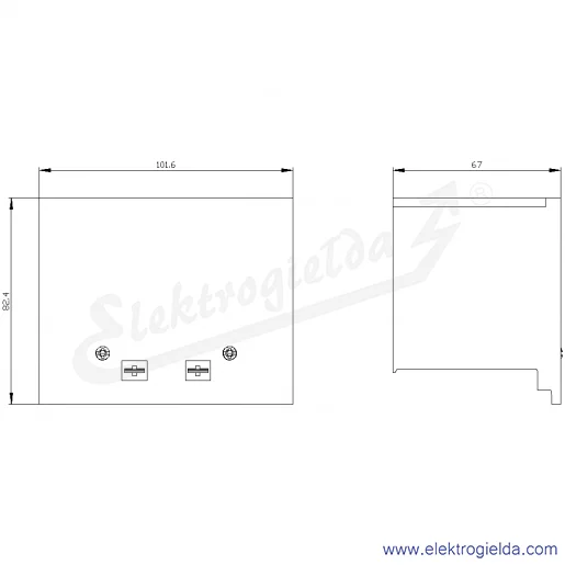 Rysunek wymiarowy Rysunek wymiarowy