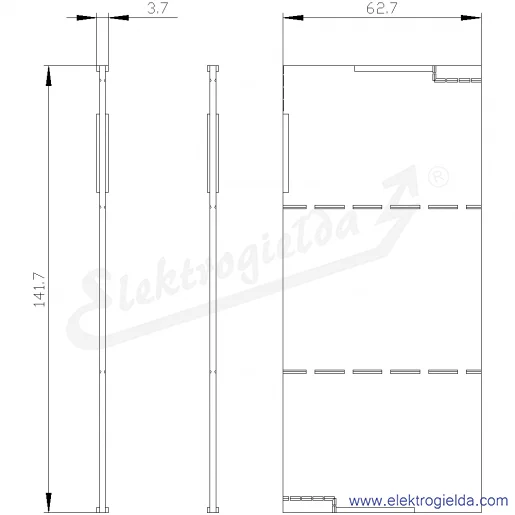 Rysunek wymiarowy Rysunek wymiarowy