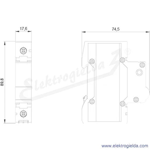 Rysunek wymiarowy Rysunek wymiarowy