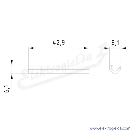 Rysunek wymiarowy Rysunek wymiarowy