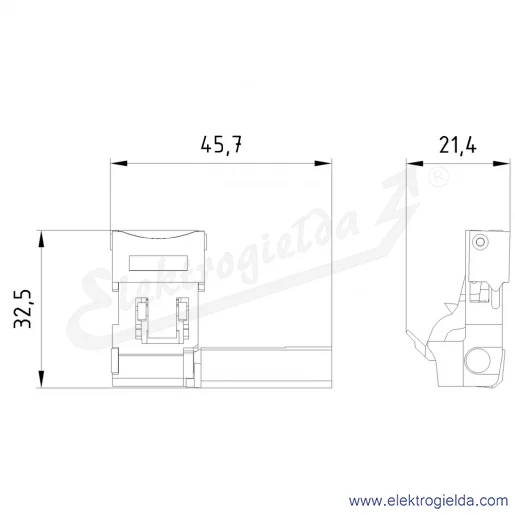 Rysunek wymiarowy Rysunek wymiarowy
