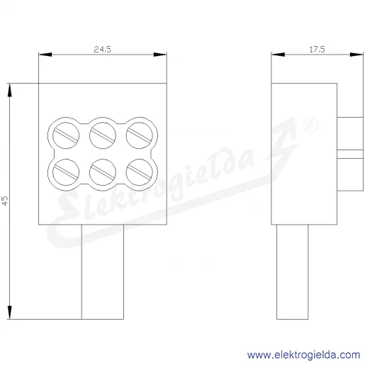 Rysunek wymiarowy Rysunek wymiarowy