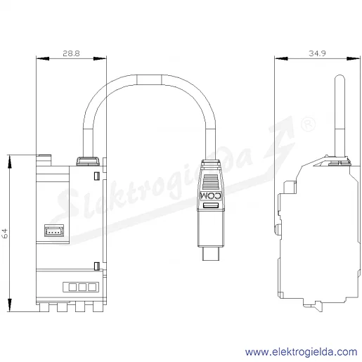 Rysunek wymiarowy Rysunek wymiarowy