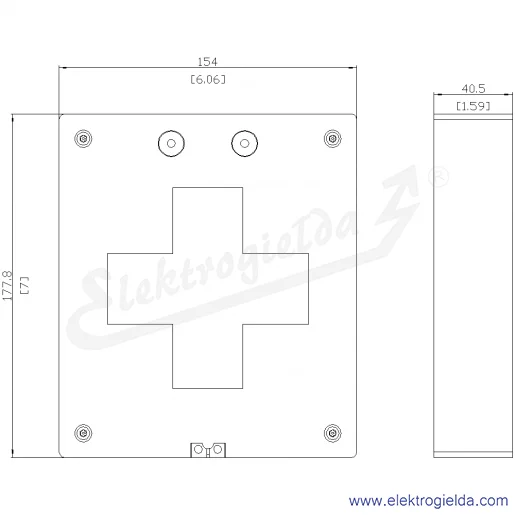 Rysunek wymiarowy Rysunek wymiarowy