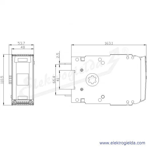 Rysunek wymiarowy Rysunek wymiarowy
