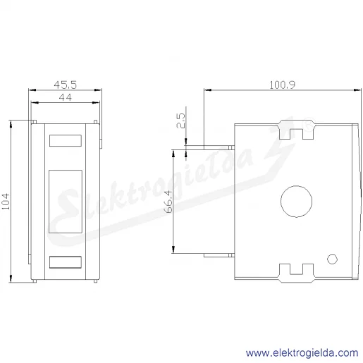 Rysunek wymiarowy Rysunek wymiarowy
