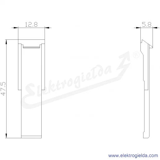 Rysunek wymiarowy Rysunek wymiarowy
