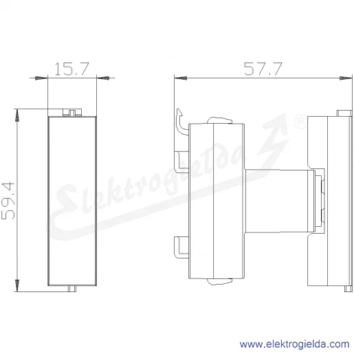 Rysunek wymiarowy Rysunek wymiarowy