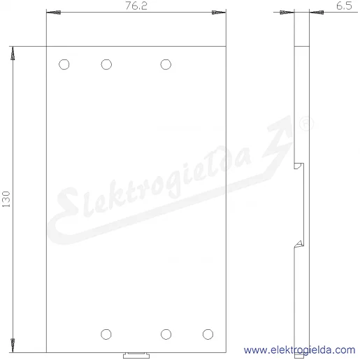 Rysunek wymiarowy Rysunek wymiarowy