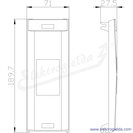 Rysunek wymiarowy Rysunek wymiarowy