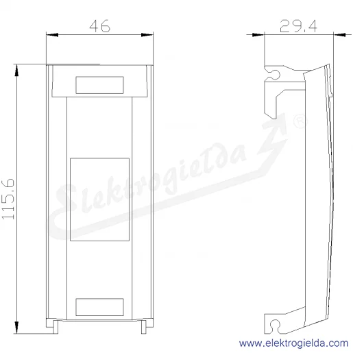 Rysunek wymiarowy Rysunek wymiarowy